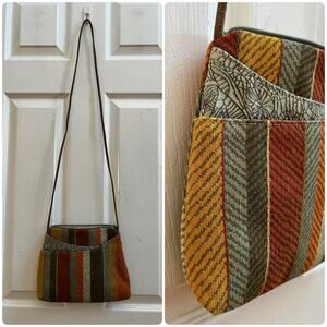 Maruca Sparrow Hand Made Woven Fabric  Crossbody Shoulder Bag Artistic Boho